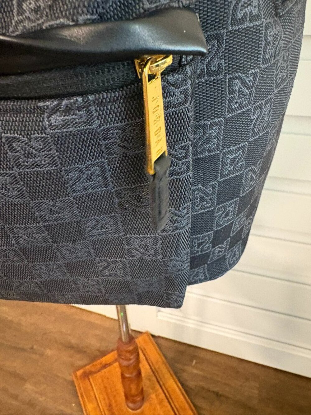 Back to School Jordan Monogram Backpack Black Gold Jumpman 23 Jacquard Full Size - Picture 10 of 14